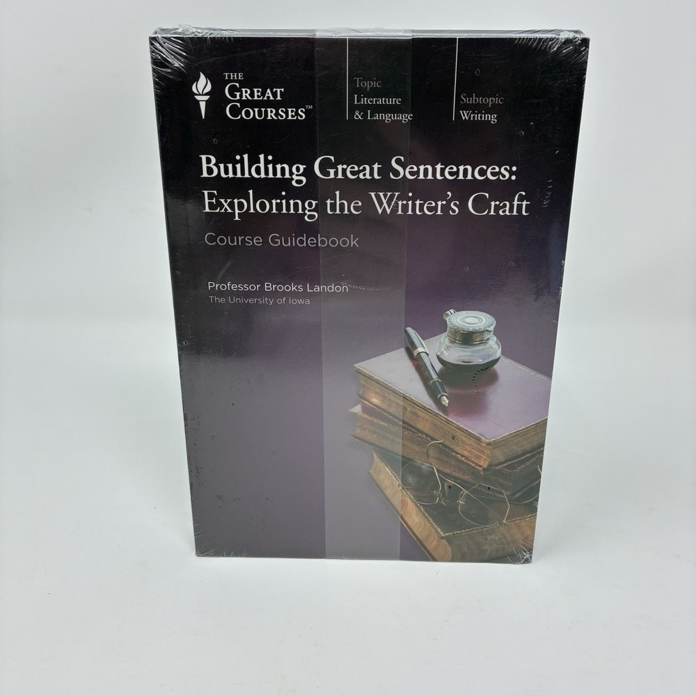 The Great Courses Building Great Sentences 4-Disc DVD & Guidebook *New & Sealed*